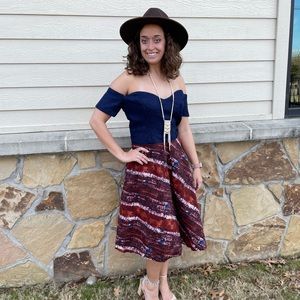 Off the shoulder dress